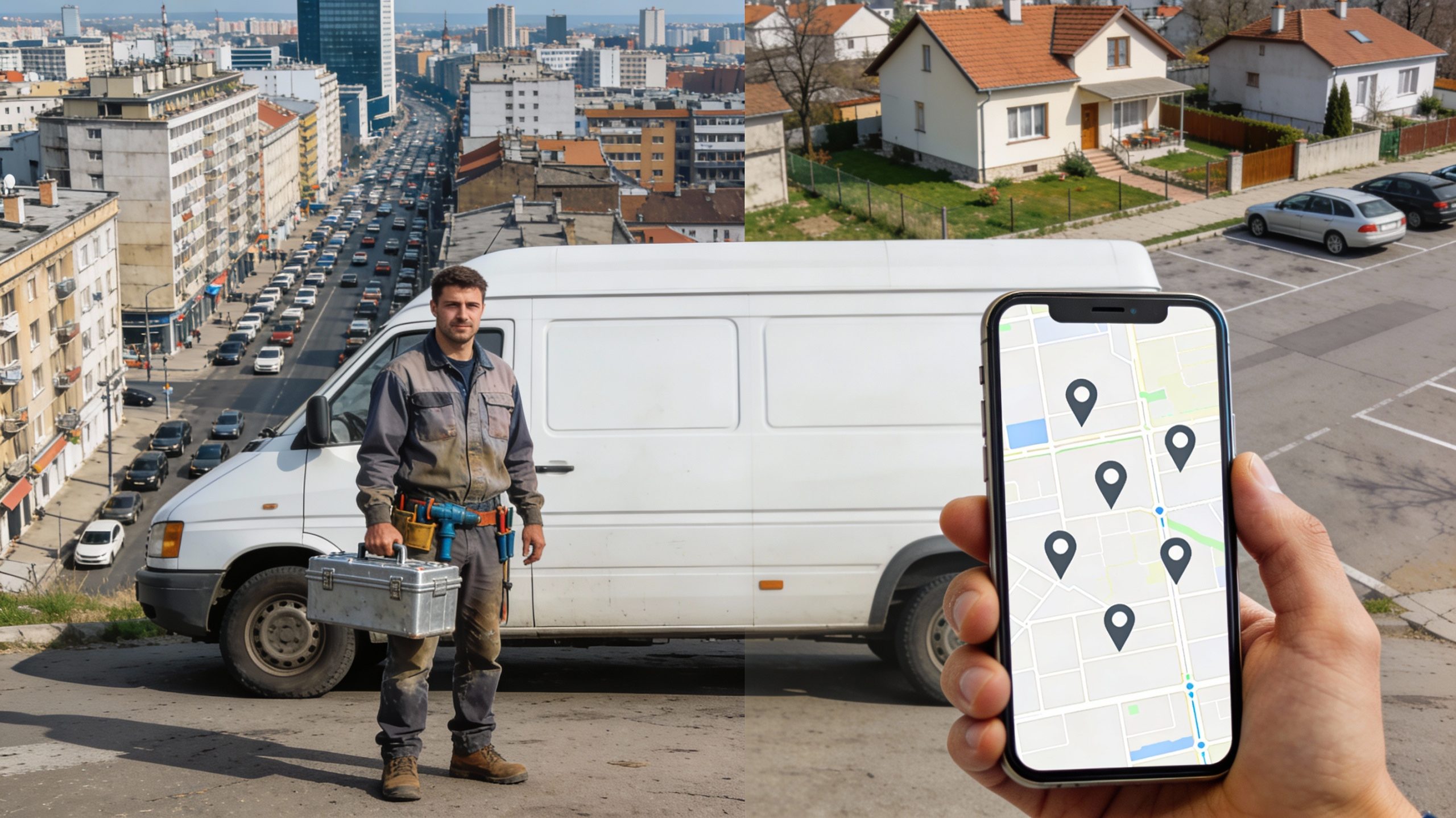 Majstor u Beogradu i Google Maps na telefonu – parking, logistika i Local SEO 2026 za više lokalnih poziva