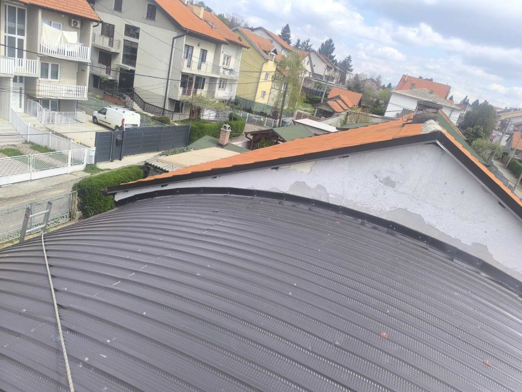 Limeni krov i opšivka na objektu – krovopokrivač Zvezdara