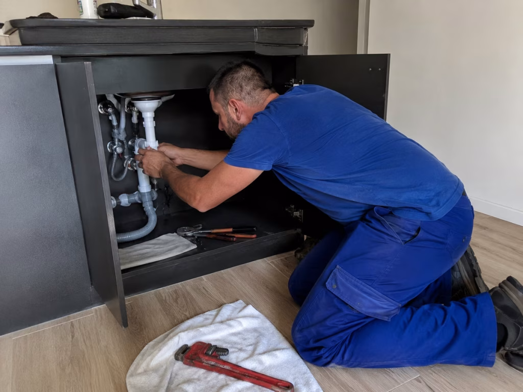 Vodoinstalater za Bežanijsku kosu, Fontanu i Ledine popravlja priključke ispod sudopere