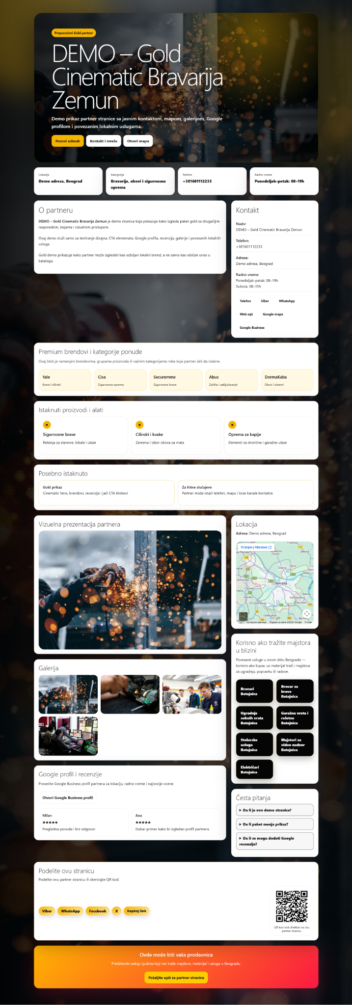 Gold cinematic partner stranica